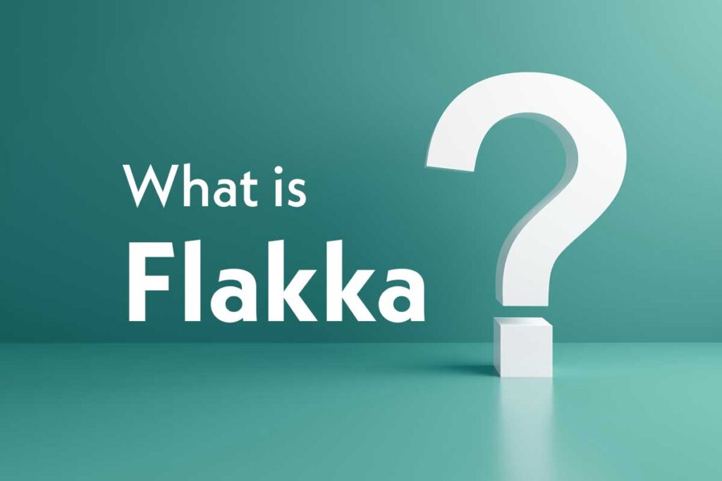 White text reading "What is flakka?" on green background